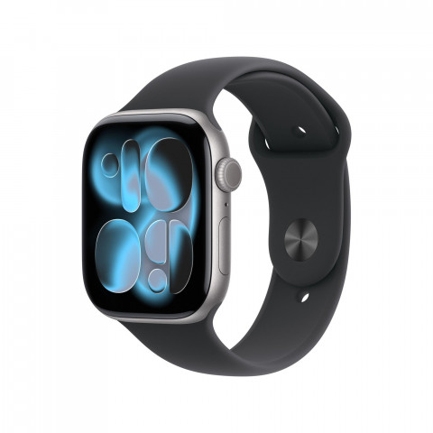 Apple Watch Series 11 GPS 46mm Space Grey Alu. Case w. Black S. Band - M/L (MEV44) б/в